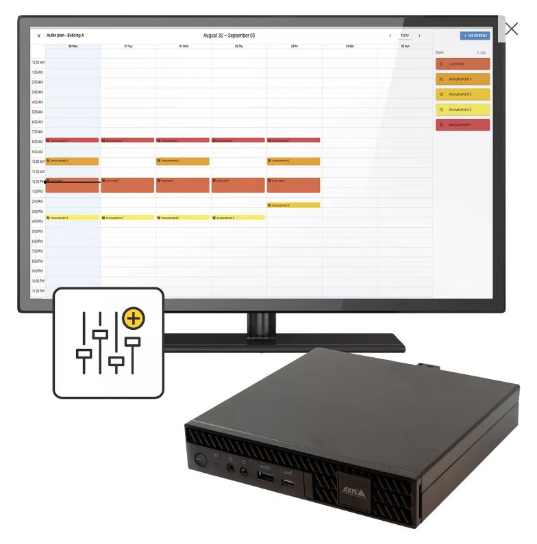 AXIS C7050 MK III AXIS AUDIO MANAGER PRO