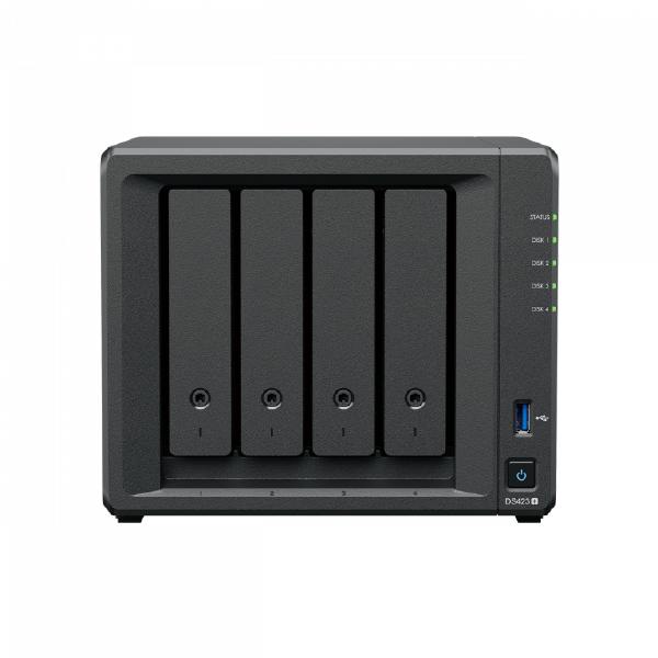 Synology DS423 , DiskStation, 4 Bay, Tower, Intel Celeron J4125, 2GB RAM DDR4, 2xM.2, 3.5"/2.5", 2xGbE LAN, 2xUSB, Diskless, 3 Year Warranty