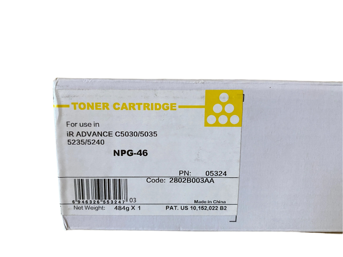 حبر أصفر متوافق مع طابعة Canon NPG-46 NPG 46