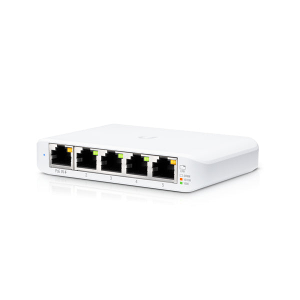 Ubiquiti USW-FLEX-MINI Managed, UniFi, Layer 2 Gigabit Switch - 1x PoE Input, 2 Year Warranty