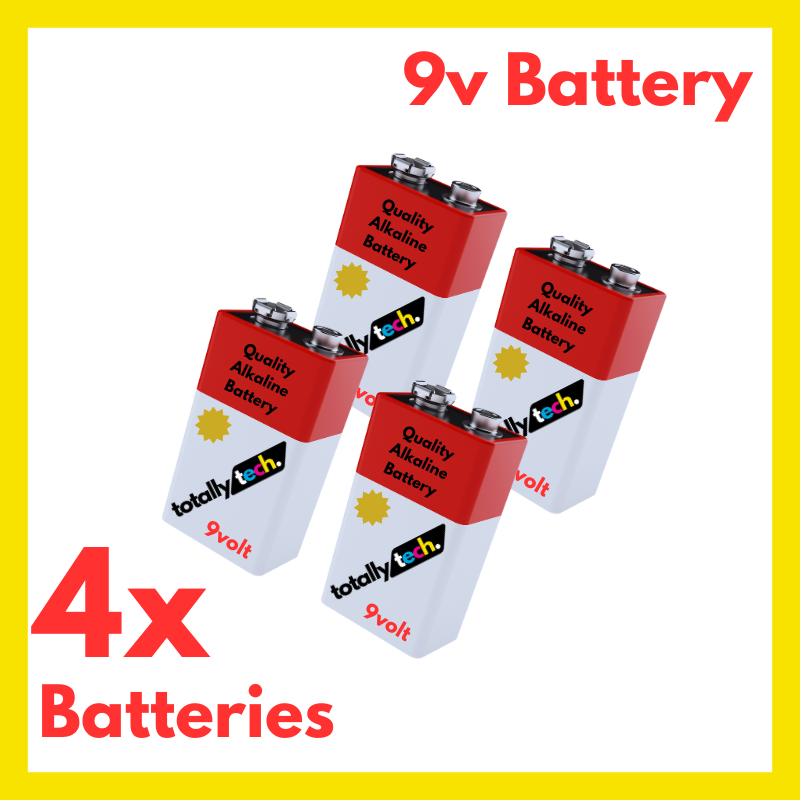 4x 9v Battery Alkaline 9 Volt Batteries 4 Pcs 6lr61 Heavy Duty Quality