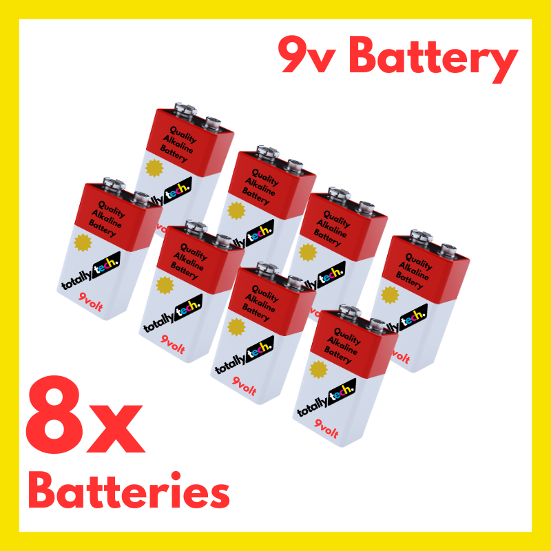 8x 9v Battery Alkaline 9 Volt Batteries 8 Pcs 6lr61 Heavy Duty Quality