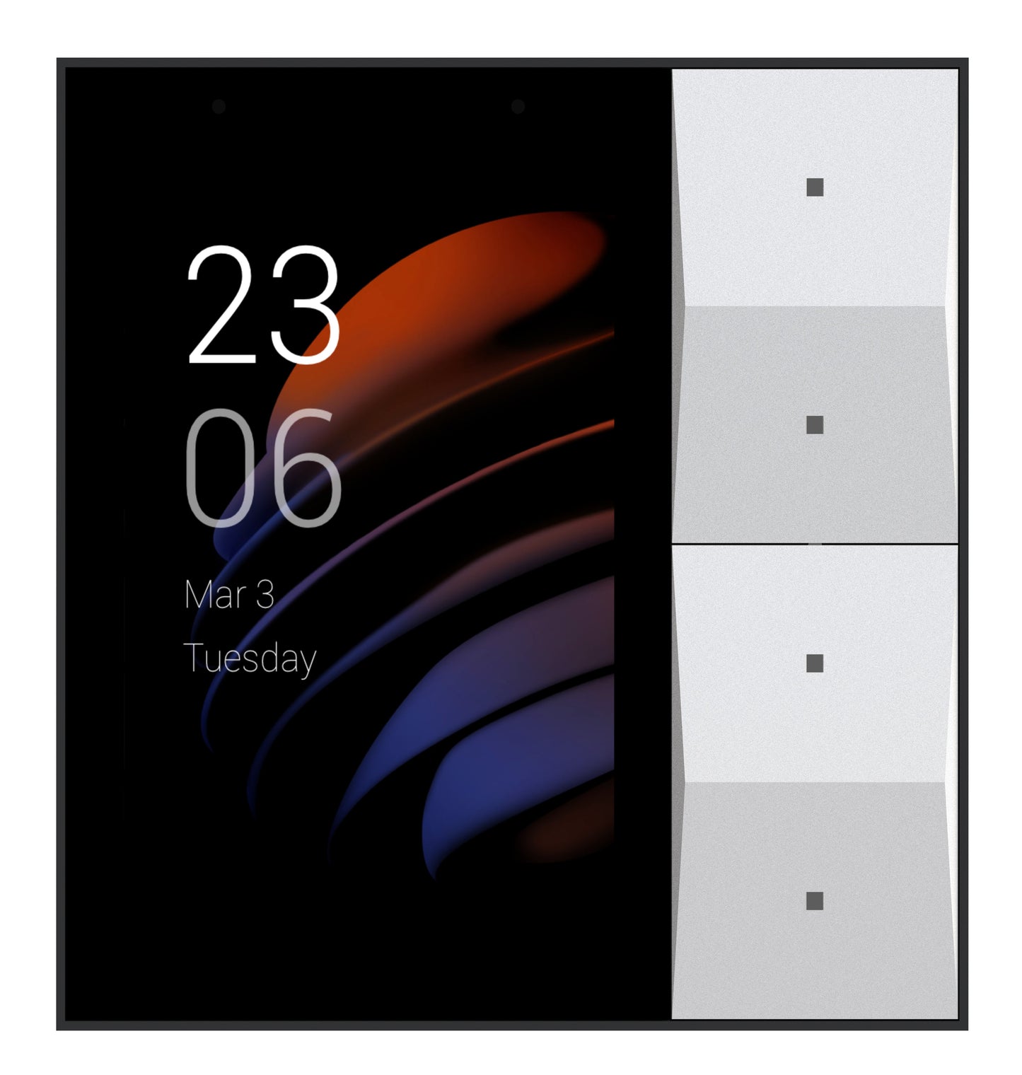AKUBELA LINUX BASED CENTER PANEL WITH SCREEN AND 2-GANG SWITCH EU STANDARD 240V