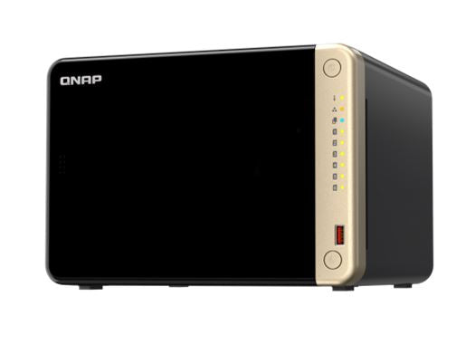 QNAP TS-664-8G 6-Bay desktop NAS, Intel® Celeron® N5095 4-core/4-thread processor, burst up to 2.9 GHz, 8 GB SODIMM DDR4 (1 x 8 GB)