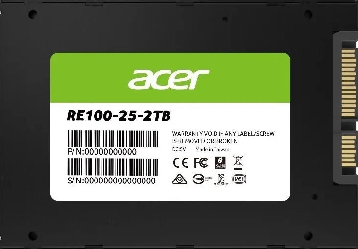 BIWIN ACER RE100-2TB SSD 2.5 SATA lll Writing Speed 503 MB/s Reading Speed 558