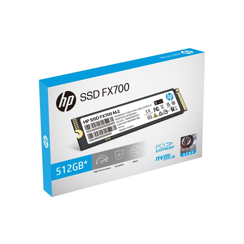 BIWIN (HP SSD) HP FX700 512GB PCIe Gen 4x4 M.2 NVMe 2.0 SSD 6300MB/s & 3100MB/s