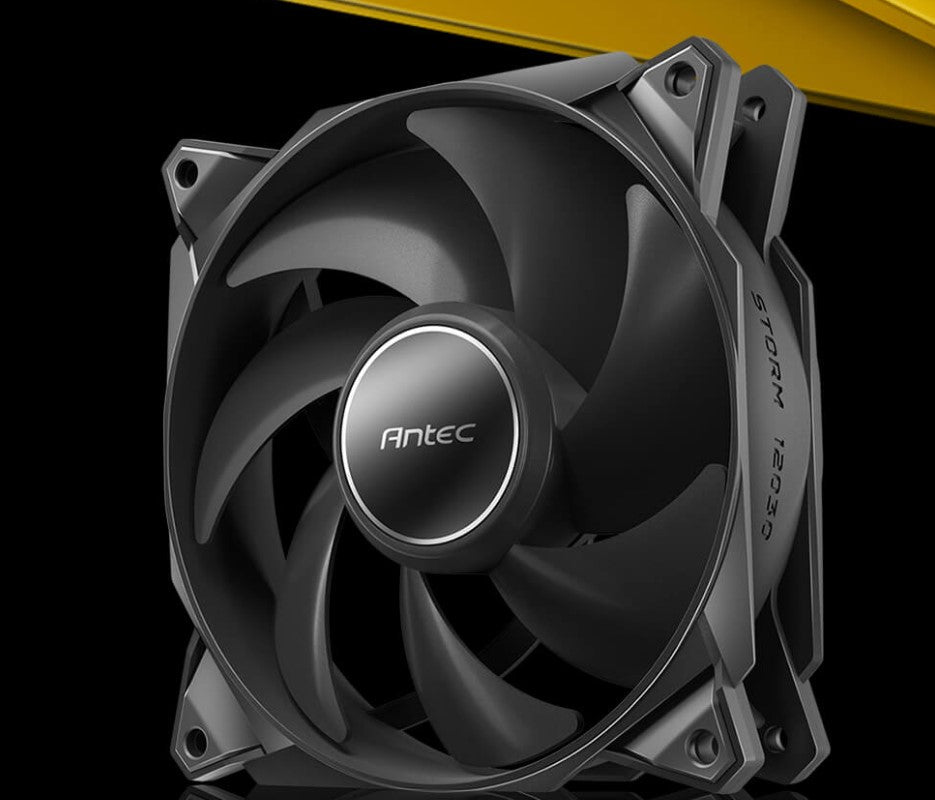 Antec StormT3 120mm PWM FDB FaN High Airflow 66.56 CFM, Air Pressure 2.7, Noise Level 25.8. Woven Cable, PMW Daisy Chain design, 3 Yrs Warranty(LS)