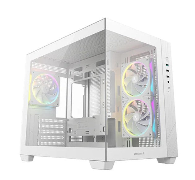 DeepCool CG330 3F WH M-ATX, Support BTF back-plug motherboard, USB3.0 x1,USB2.0