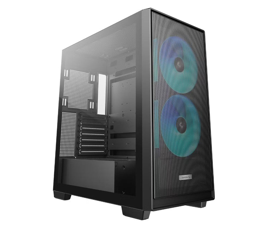 DeepCool CG580 MESH 2F High Airflow Dual Chamber ATX Case, 2 Pre-Installed