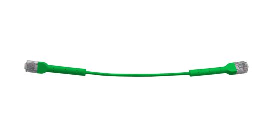 8ware Ultra-Thin Flexible CAT6 Cable 0.5M - Green Colour 90° Angled RJ45 Connectors Ethernet Network LAN Patch Cord