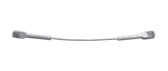 8ware Ultra-Thin Flexible CAT6 Cable 0.5M - White Colour 90° Angled RJ45 Connectors Ethernet Network LAN Patch Cord