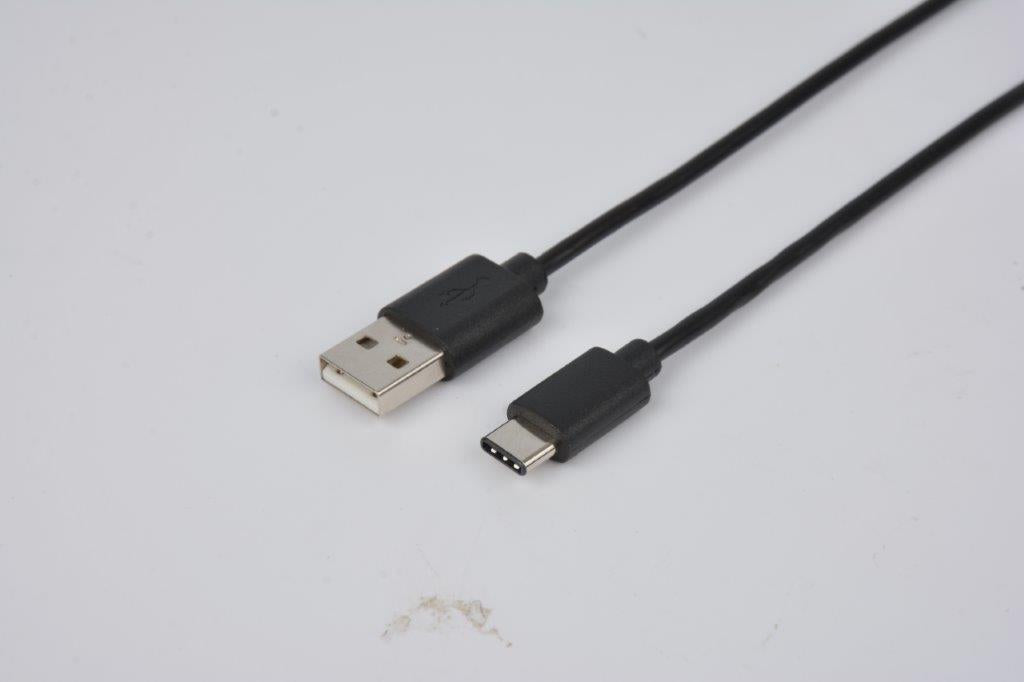 8Ware UC-2001AC, USB2.0 to USB-C Cable, Male to Male, Length: 1m, Black, 1 Year Warranty