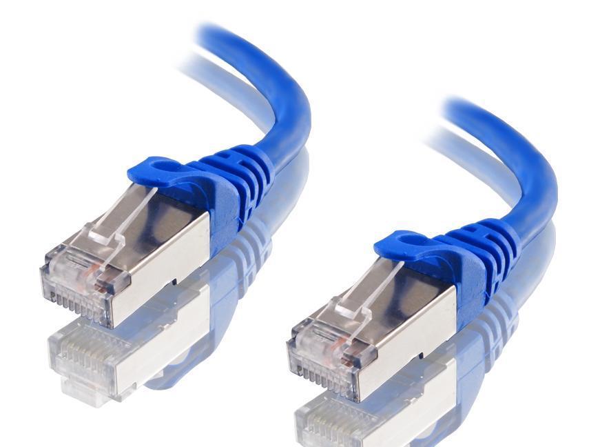 Astrotek CAT6A Shielded Ethernet Cable 50cm/0.5m Blue Color 10GbE RJ45 Network