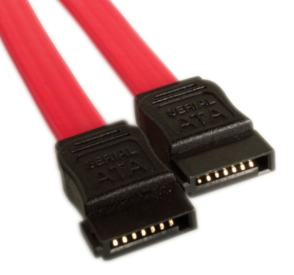 Astrotek Serial ATA SATA 2 Data Cable 50cm 7 pins to 7 pins Straight 26AWG Red