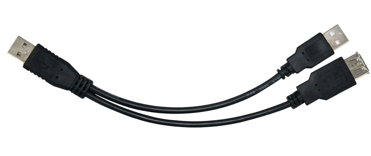 Astrotek USB 2.0 Y Splitter Cable 30cm - Type A Male to Type A Male + Type A