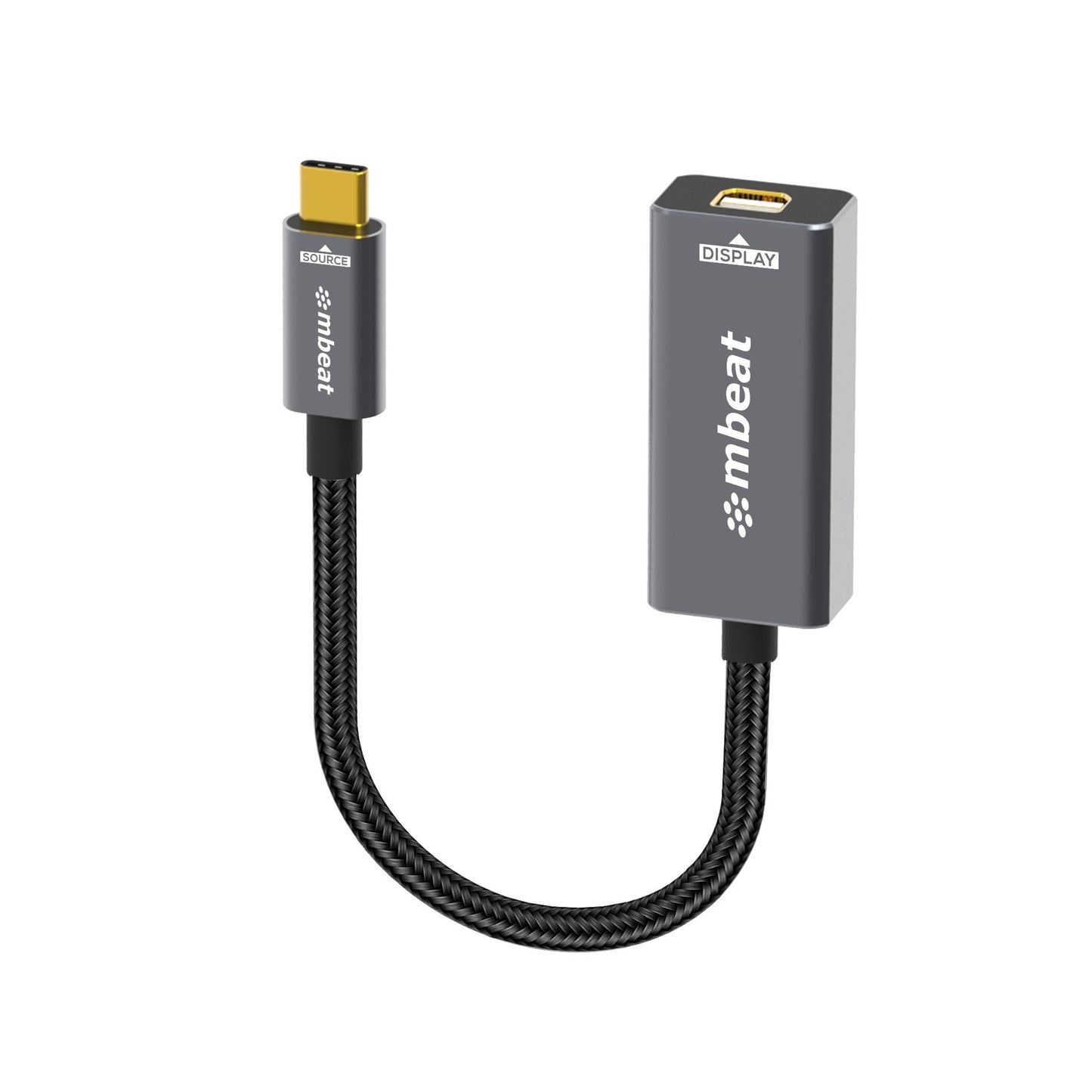mbeat Tough Link USB-C to Mini DisplayPort Adapter Host Interface: USB-C 3.2 Gen 2 Up to 4K@60Hz (3840×2160) Product Weight: 19.2g