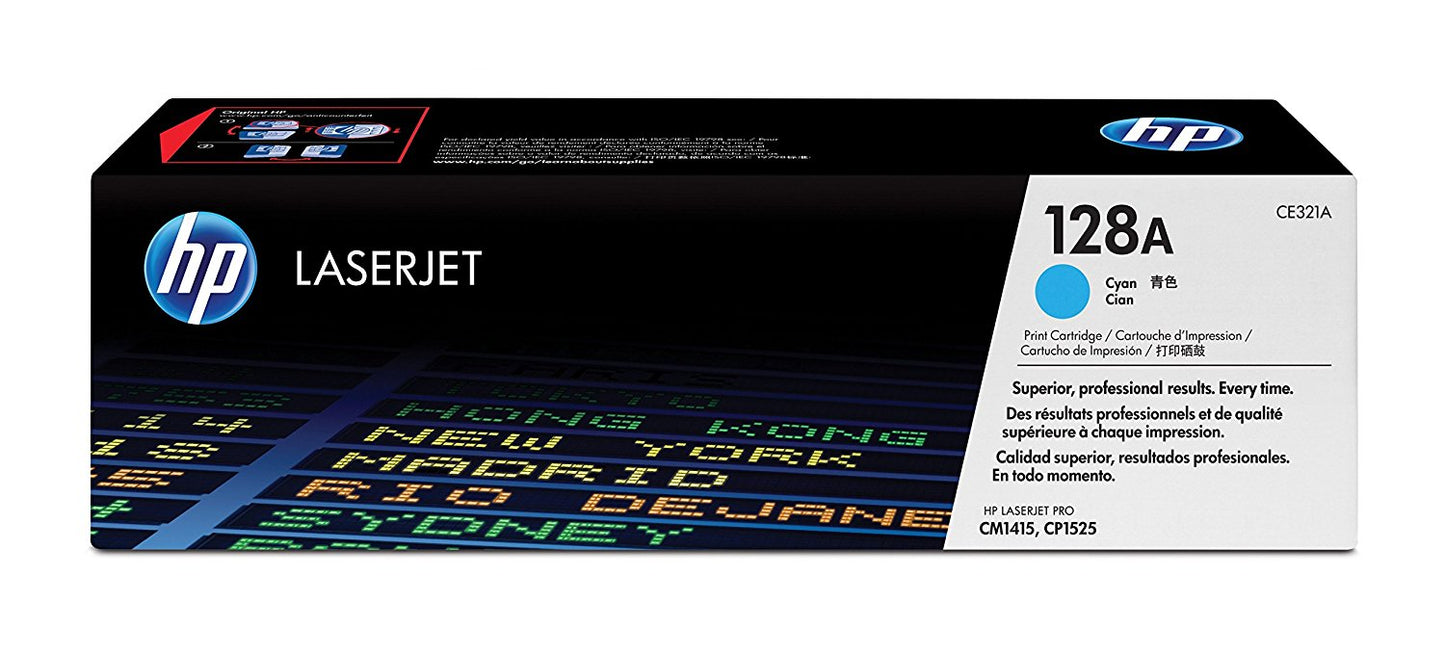 HP 128A CYAN TONER 1.3K FOR CLJ PRO CP1525 CM1415