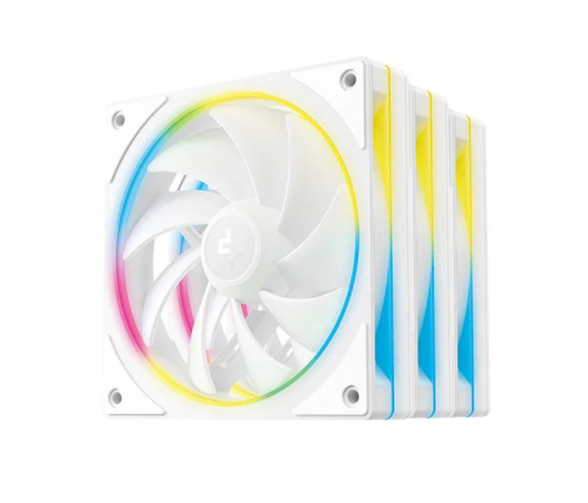 DeepCool FL12 SE WH 3 Pack 120mm Performance ARGB Fans , Hydro Bearing 120×120×25 mm(L×W×H)