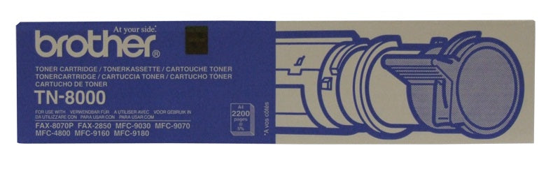 Brother TN-8000Black Toner 2200 Page, For FAX-2850