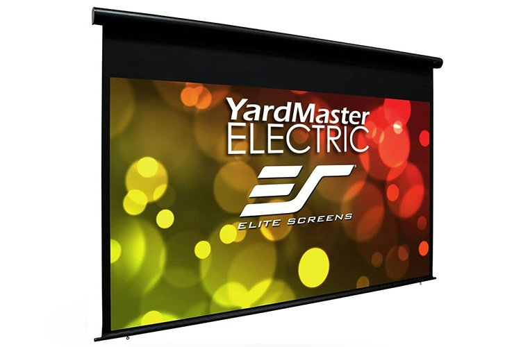 150 MOTORISED 1610 PROJECTOR SCREEN FIBREGLASS BACK FLAME RETARDANT