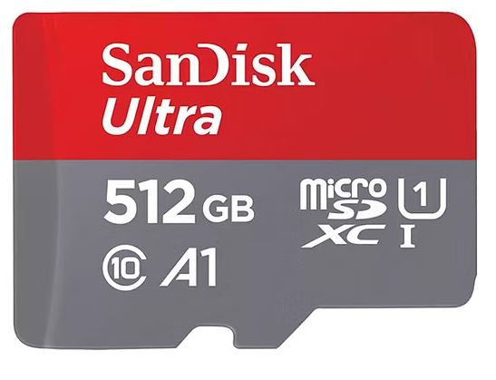 SanDisk 512GB Ultra MicroSDXC UHS-I Memory Card - 150MB/s -Capacity: 512GB