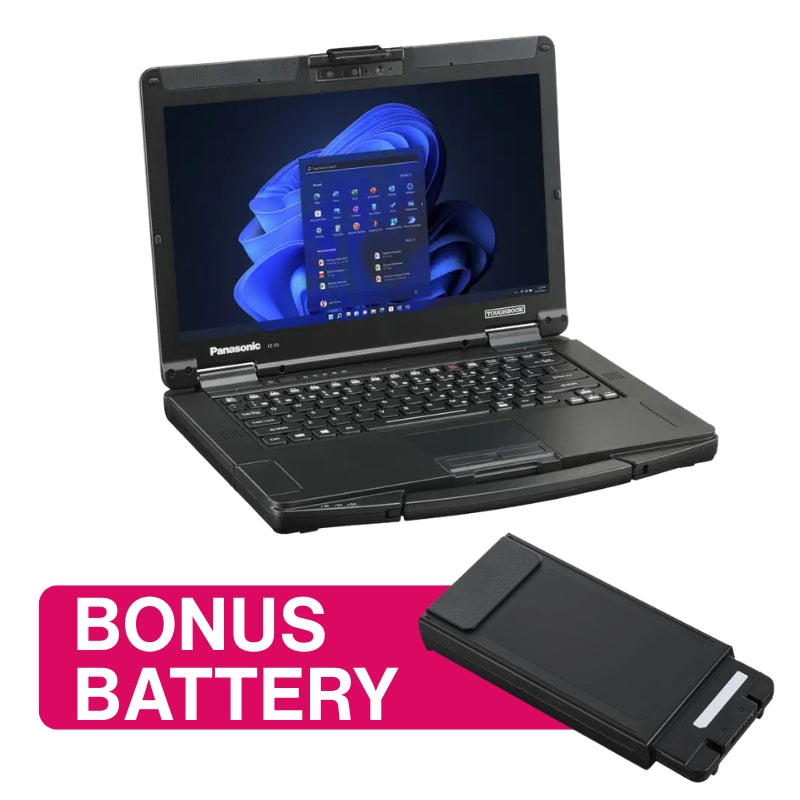 Panasonic Toughbook 55 Mk3 i5 HD Wifi - Bonus Battery Combo