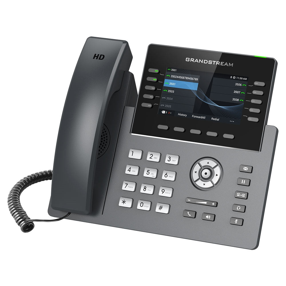Grandstream GRP2615 10 Line IP Phone, 16 SIP Accounts, 480x272 Colour Screen