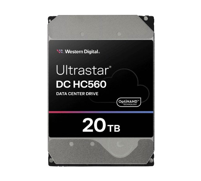 Western Digital WD Ultrastar DC HC560 20TB 3.5' SATA 7200 RPM Cache 512MB 5-year limited warranty WUH722020BLE6L4 0F38785 (Base SE)