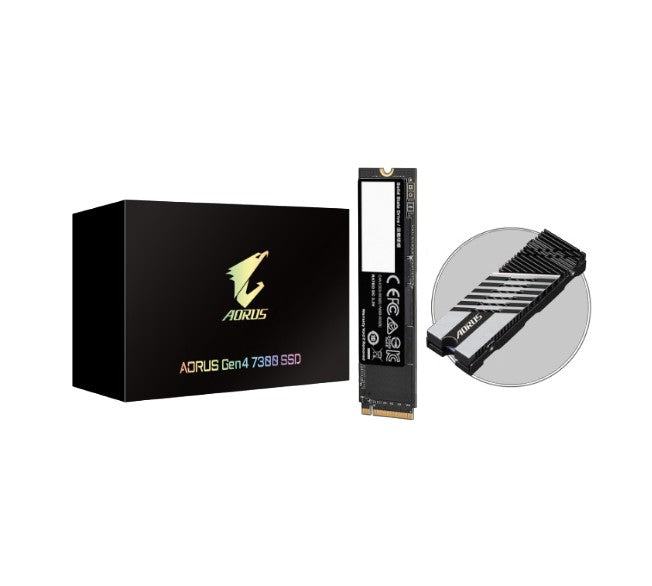Gigabyte AORUS Gen4 7300 M2 SSD 2TB PCI-Express 4.0 x4, NVMe 1.4, Sequential Read ~7300 MB/s, Sequential Write ~6850 MB/s
