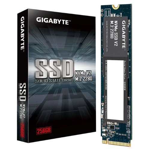 GIGABYTE Gen3 256GB NVMe PCIe 3.0 x4 M.2 2280 SSD, 3200MB/s Read, 1200MB/s