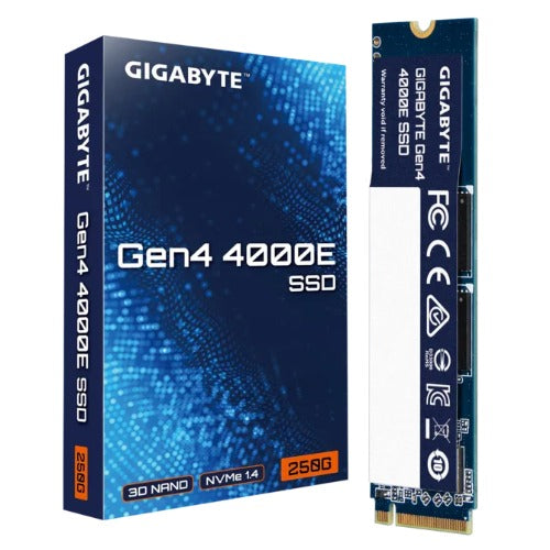 GIGABYTE Gen4 4000E 250GB NVMe PCIe 4.0 x4 M.2 2280 SSD, 3600MB/s Read