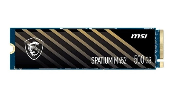MSI SPATIUM M452 PCIe 4.0 NVMe M.2 500GB, M.2 2280, PCIe Gen4x4 NVMe 1.4, 3D