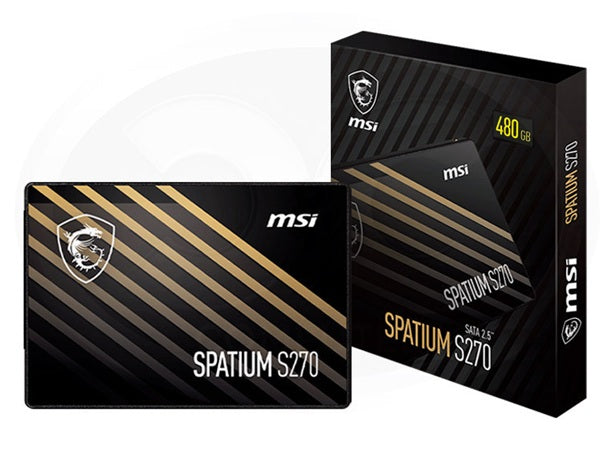 MSI SPATIUM S270 SATA 2.5' 480GB, PHISON S11, 3D NAND, SATA III 6Gbps