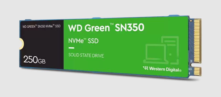 Sandisk Western Digital WD Green SN350 250GB M.2 NVMe SSD PCIe 3.0x4 2400MB/s