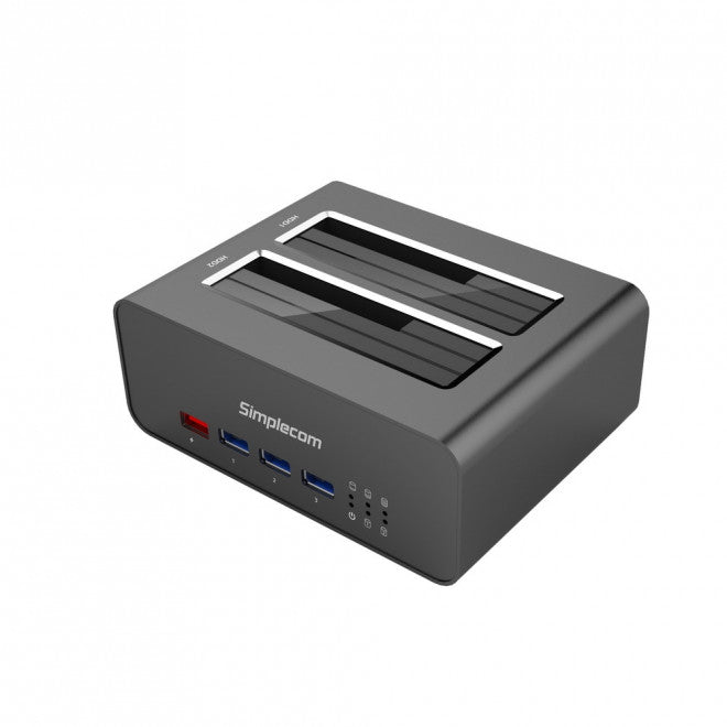 (LS)Simplecom SD352 USB 3.0 to Dual SATA Aluminium Docking Station with 3-Port