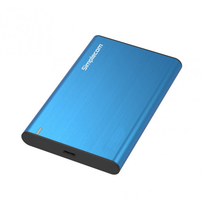 Simplecom SE221 Aluminium 2.5'' SATA HDD/SSD to USB 3.1 Enclosure Blue USB 3.1 Gen 1 support up to 5Gbps data transfer rate