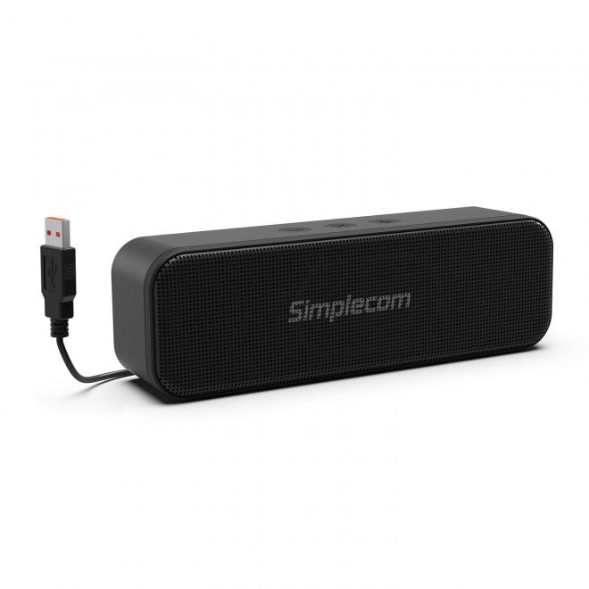 Simplecom UM228 Portable USB Stereo Soundbar Speaker Plug and Play with Volume