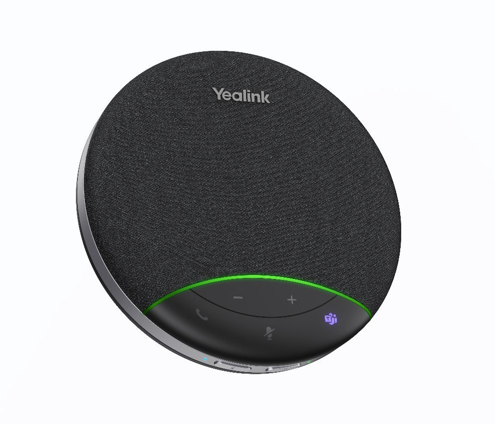 Yealink SP92 USB-C/A, AI Noise Cancellation, 4m All-round Voice Pick Up, 50 mm Speaker for Brilliant Audio Quality, Full Duplex Audio & Echo, 20H