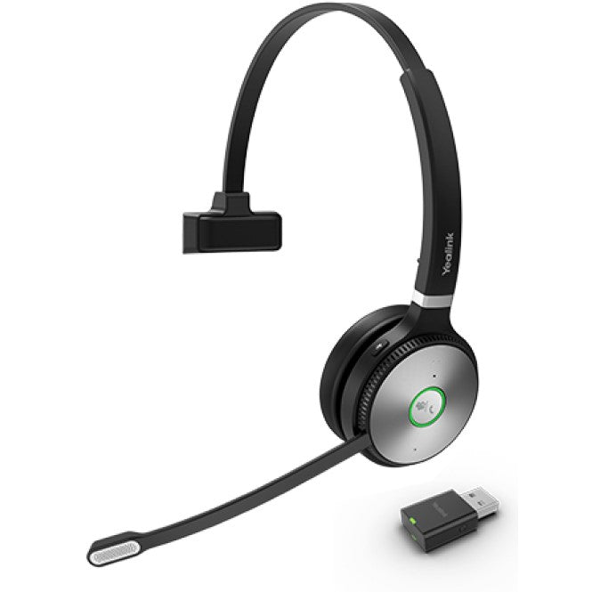 Yealink WH62 Portable Mono DECT Wireless Headset, WDD60 DECT Dongle,USB