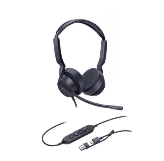 *LS Yealink UH42SE Dual UC USB-C/A, USB Wired Headset, Noise-Canceling