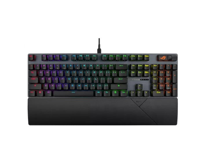 ASUS ROG Strix Scope II X Strom Gaming Keyboard, Hot-swappable ROG NX Mechanical Switches V2, Sound-dampening foam PBT doubleshot keycaps or UV-coated