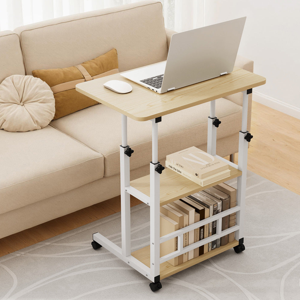 Artiss Laptop Desk Height Adjustable Mobile Workstation Computer Desks 60CM
