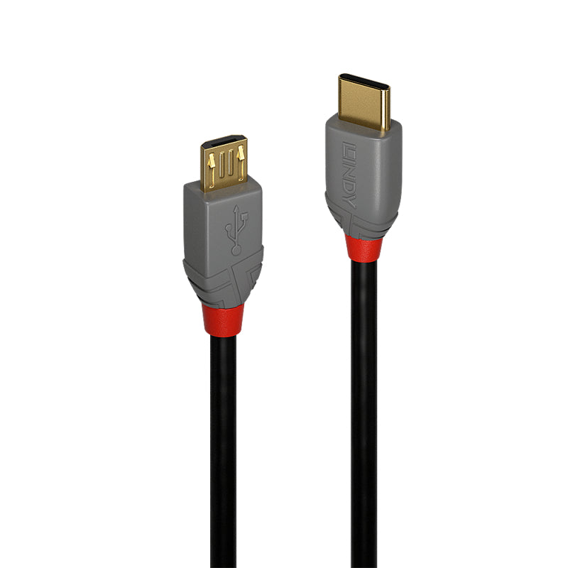 Lindy 2m USB2 C-Micro-B 线缆