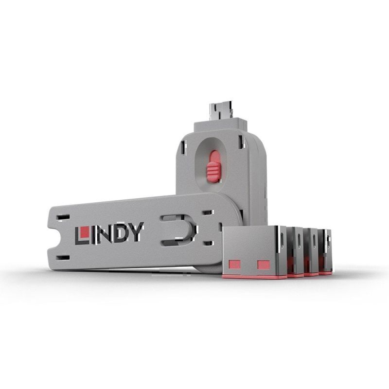 Lindy USBA 端口块/钥匙 x4 P