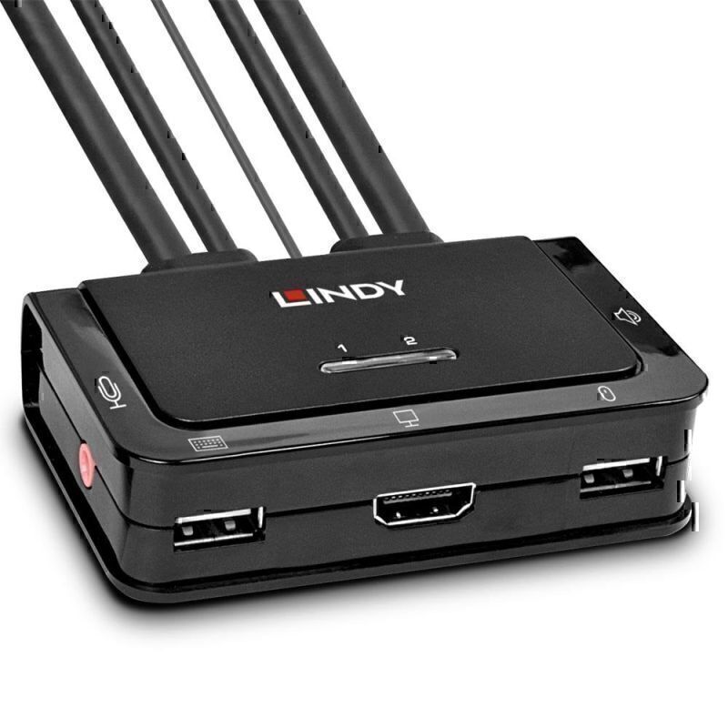 Lindy 2 端口 HDMI KVM 切换器