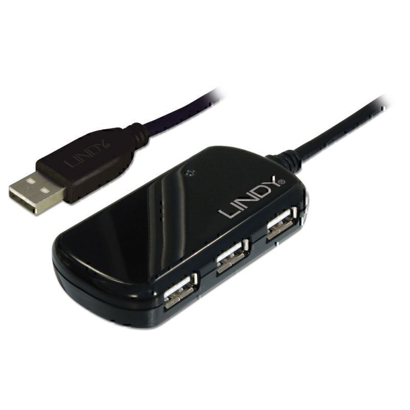 Lindy 8m USB2 Ext Pro 4P 集线器