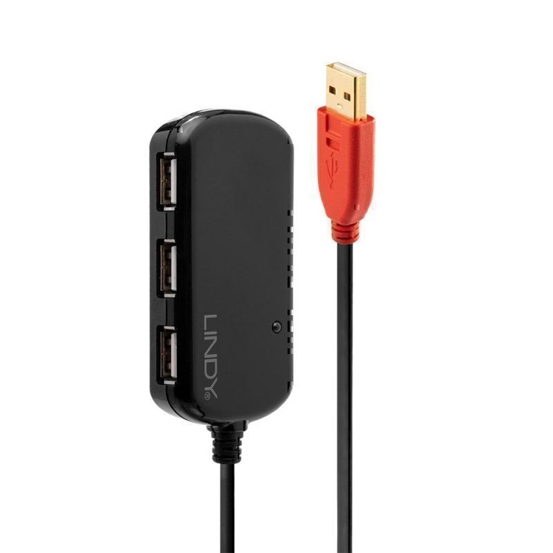 Lindy 12m USB2 Ext Pro 4P 集线器