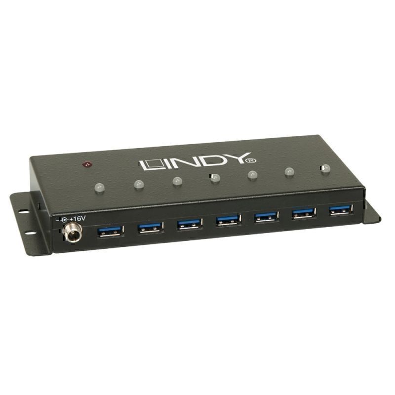 Lindy USB3 工业 7P 集线器