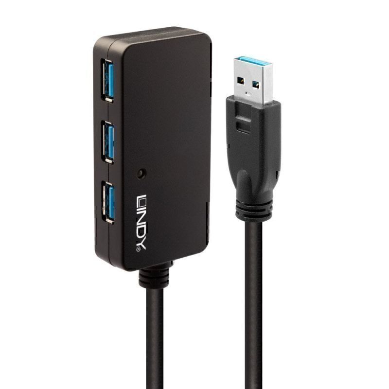 Lindy 10m USB3 Ext Pro 4P 集线器