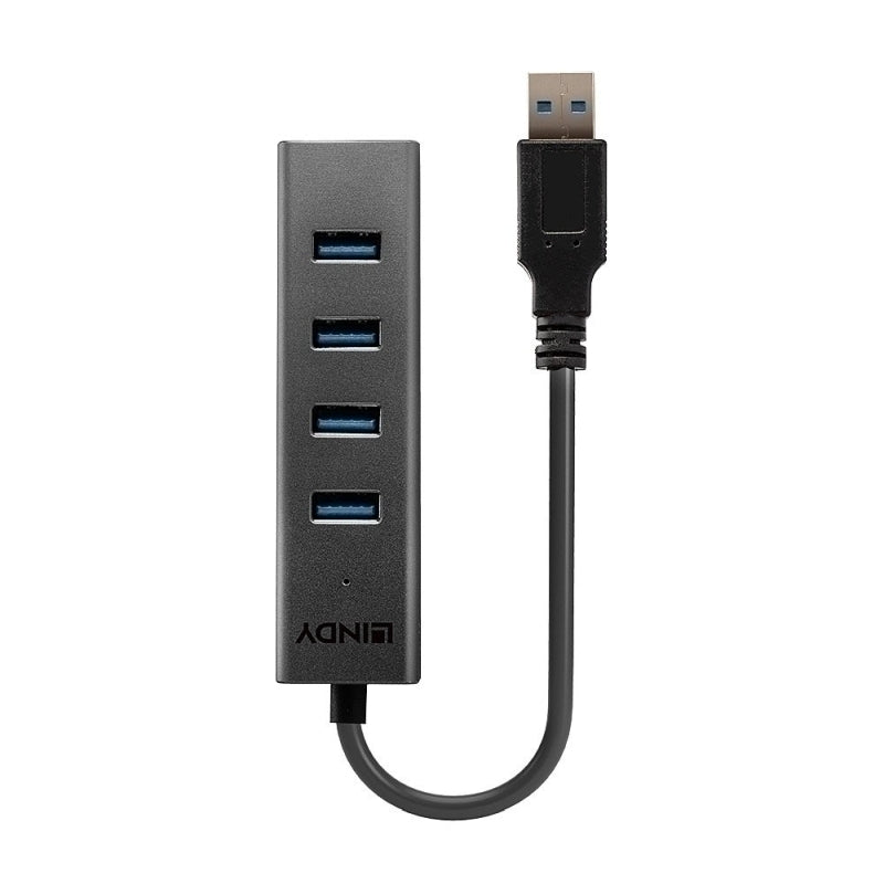 Lindy 4 端口 USB 3.0 集线器